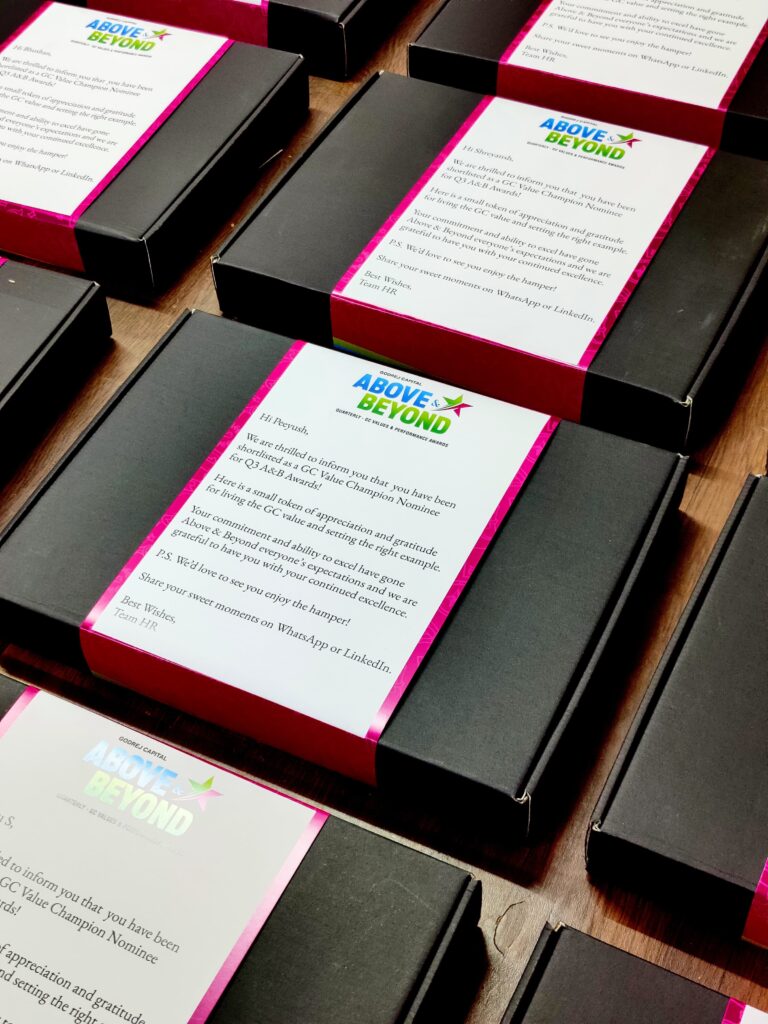 Premium corporate gift hamper with customized gifts